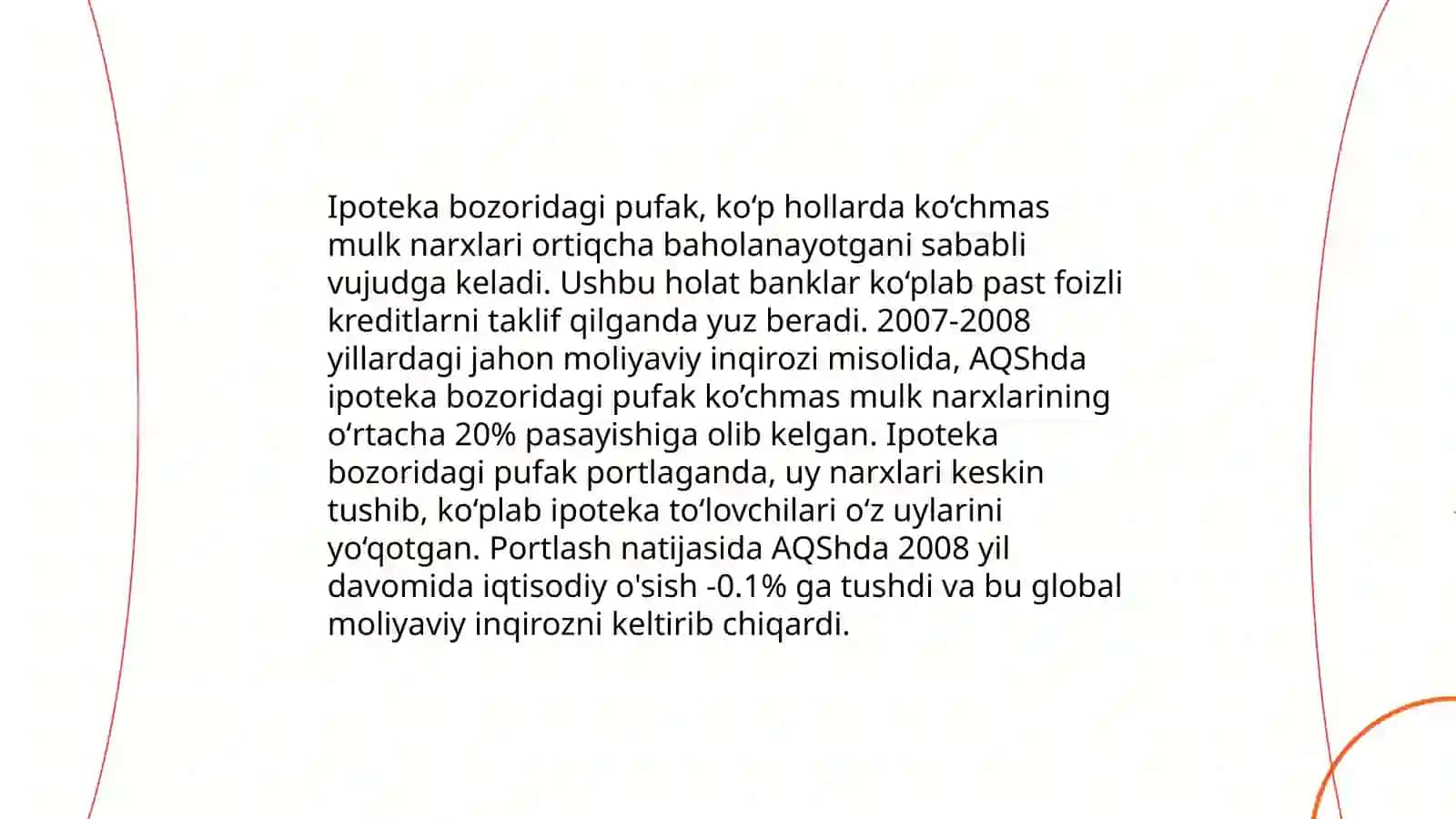 2008-yildagi AQSH inqirozi va inqirozdan chiqib ketishi haqida 4