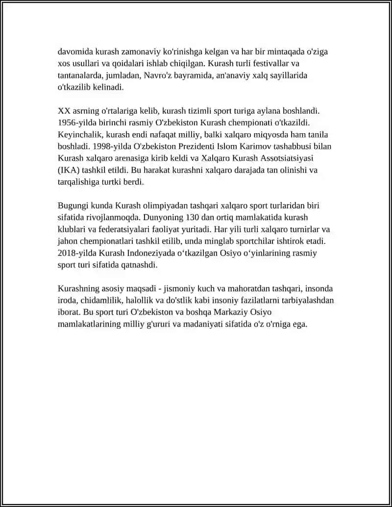 Kurash Bo‘yicha Texnik Tayyorgarlik To‘g‘risida Tushuncha 4