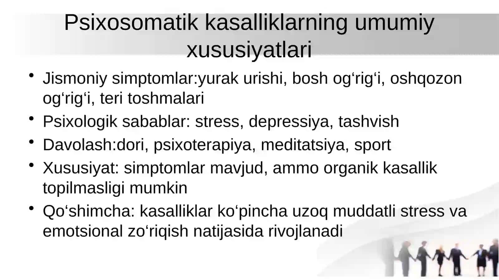 Psixosomatik kasalliklarning klassifikatsiyasi 4