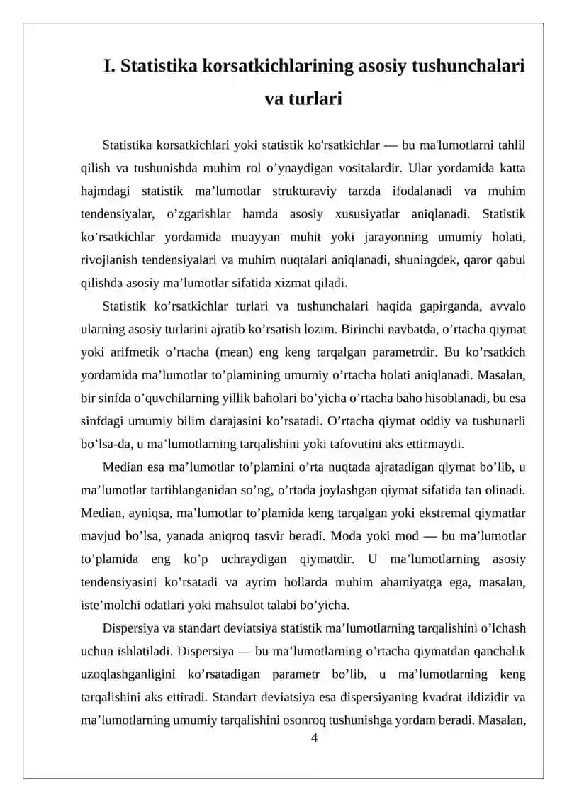 Statistika Korsatkichlari 4