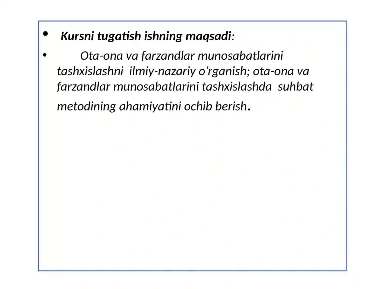 Amaliyotchi psixolog kursi 4