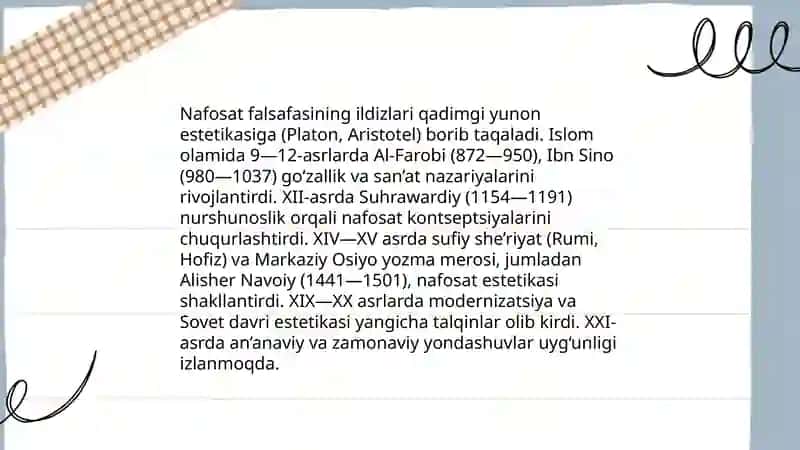 Estetika Nafosat falsafasi 4