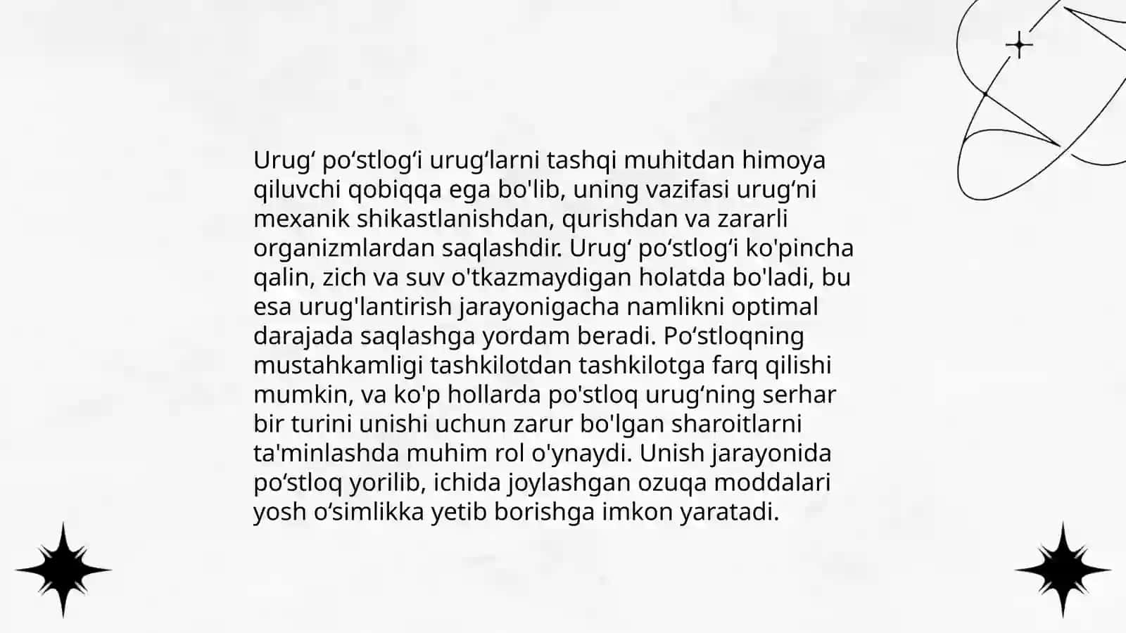 Gulli oʻsimliklarni urugʻini tuzilishi 4