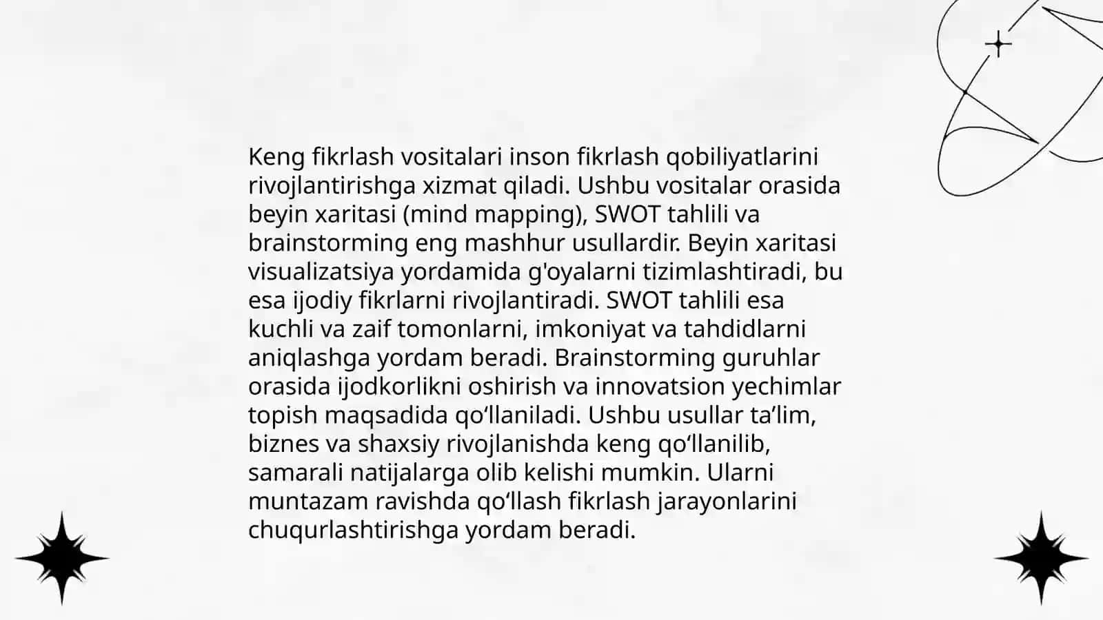 Kengroq to'g'ri o'ylash 4