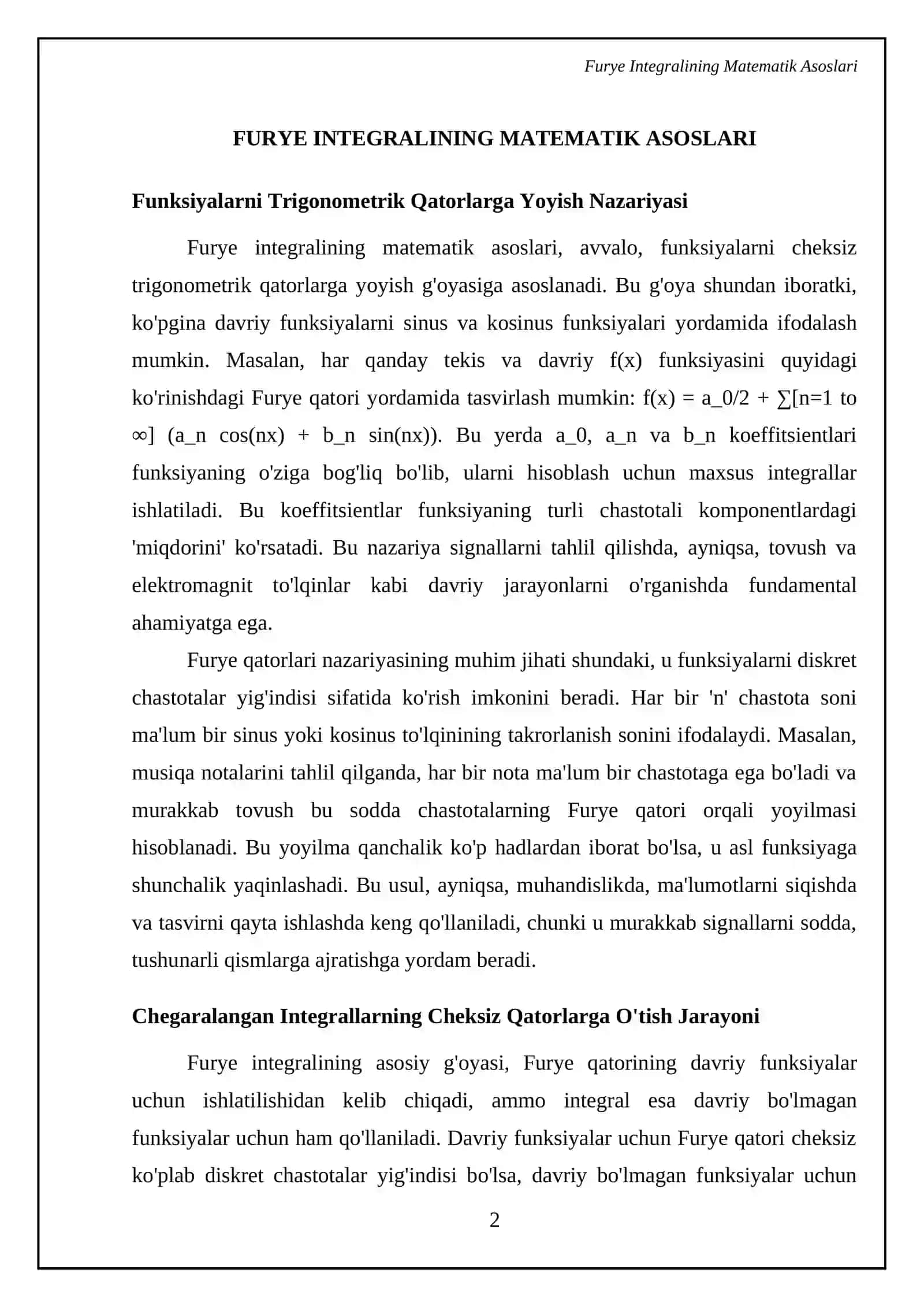 Furye Integralining Matematik Asoslari 4
