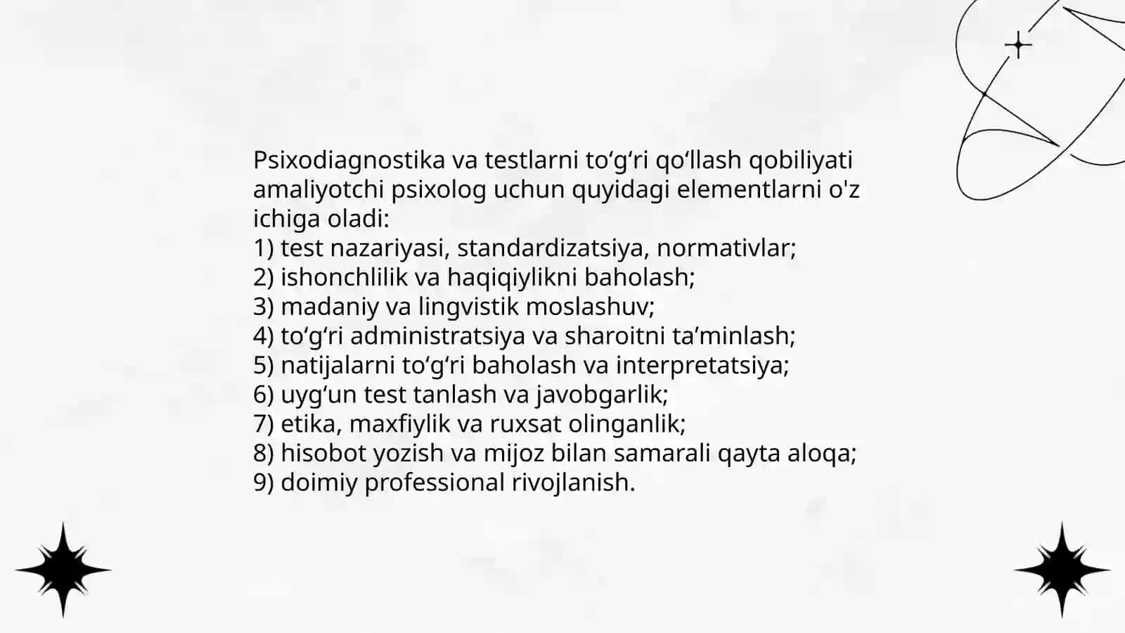 Amaliyotchi psixologning maxsus qobiliyatlari 4