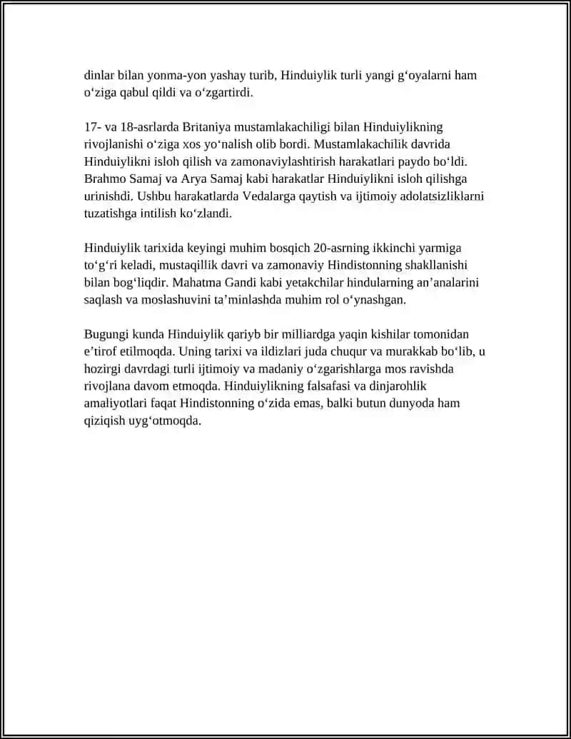 HINDUIYLIK DINIY ANʼANASI VA TARIXI 4