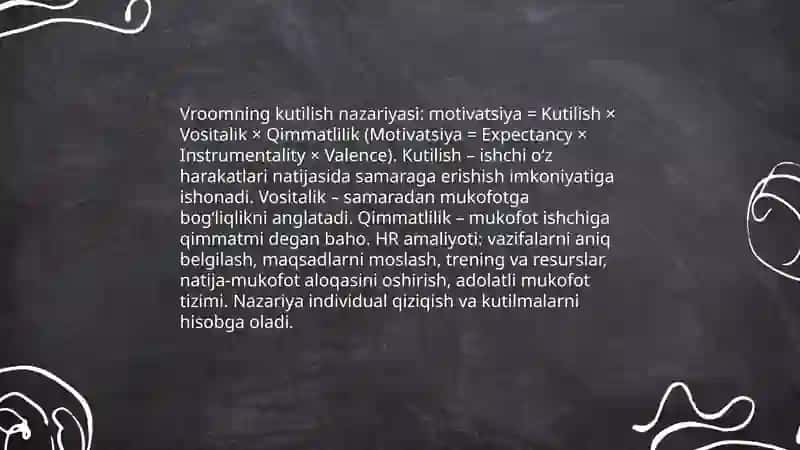 Inson resurslarini boshqarishda motivatsiya 4