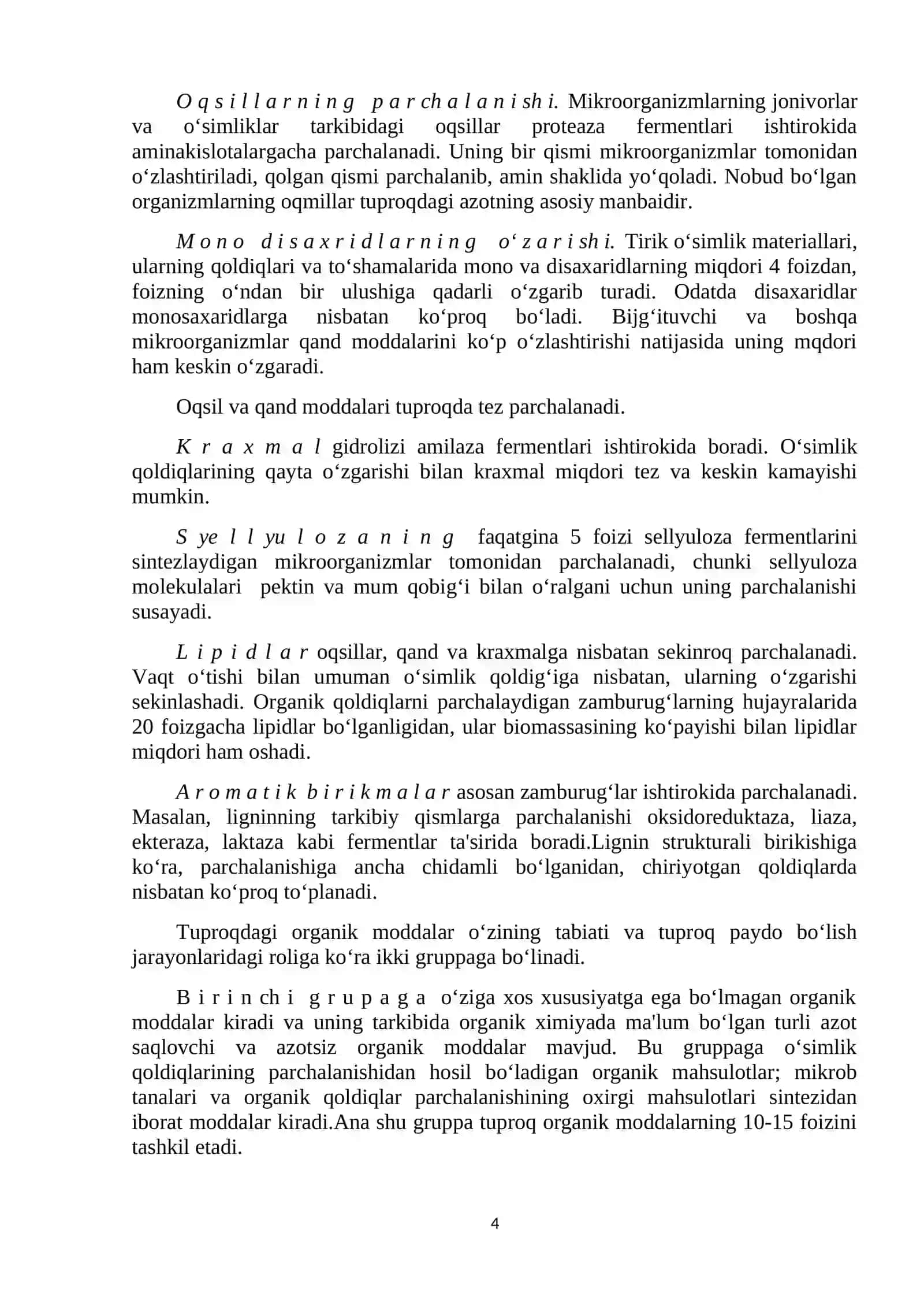 Tuproqning organik tarkibi 4