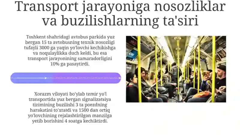 Nosozliklarning transport jarayoniga tasiri 4