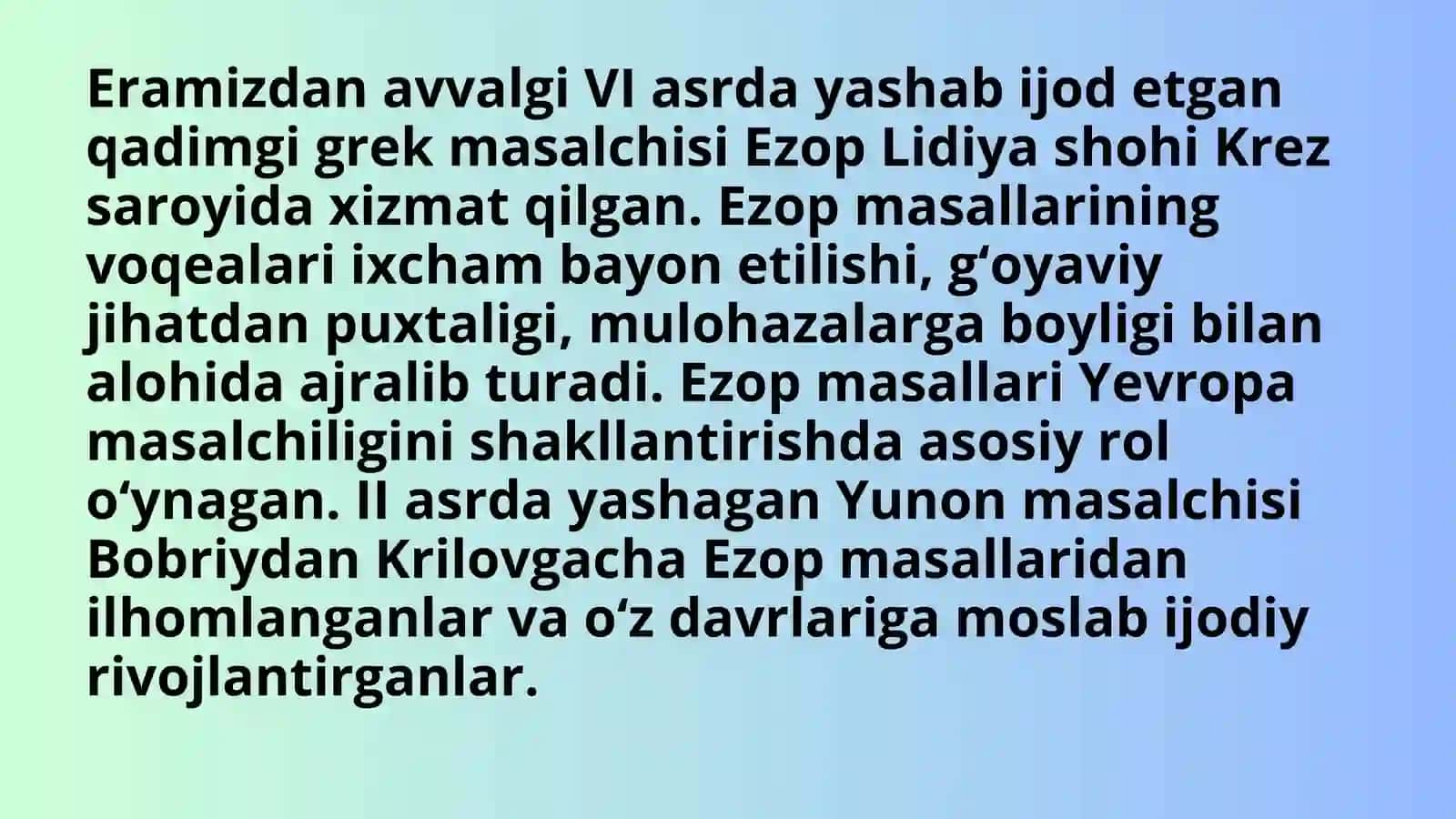Ezop masallarida didaktika 4