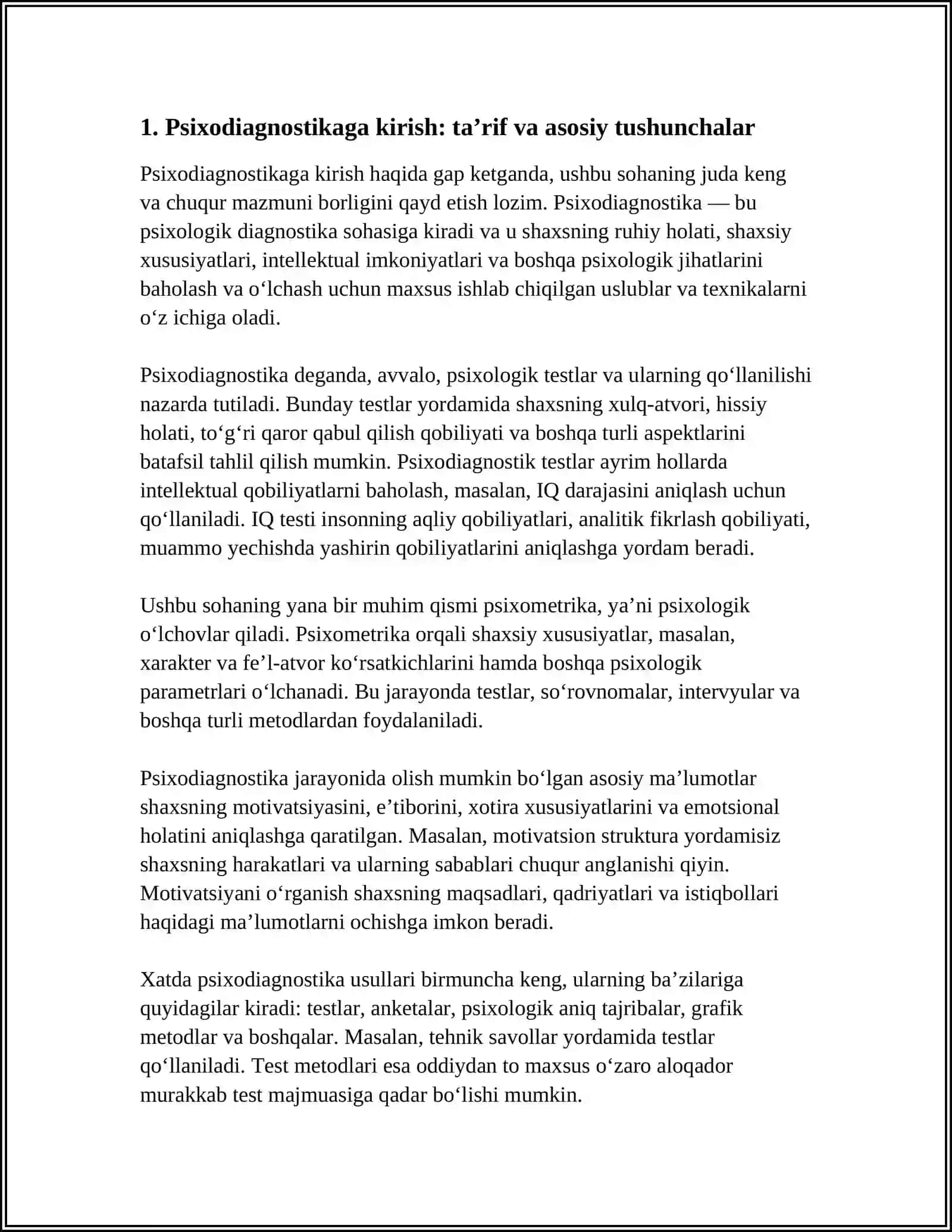 PSIXODIAGNOSTIKAGA KIRISH 4