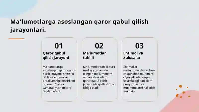 Statistika inferencesi asoslari 4