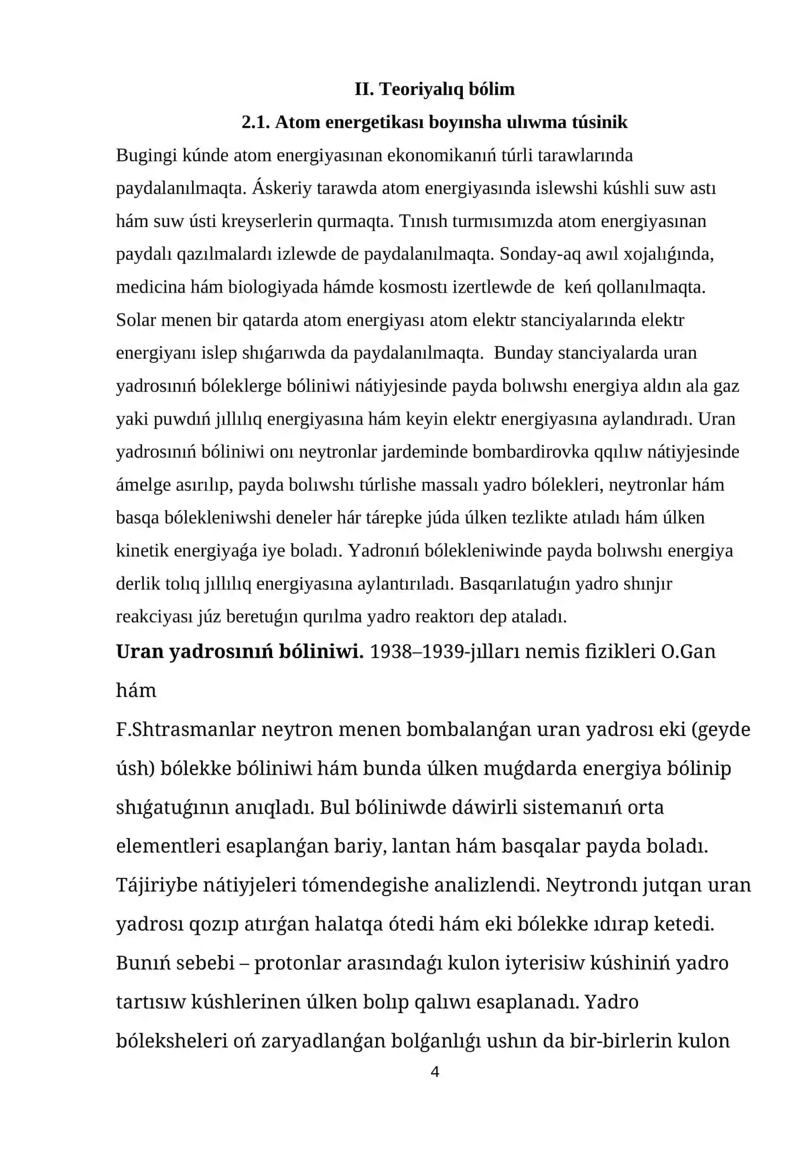 «Atom elektrostanciyaları » temasın oqıtı 4