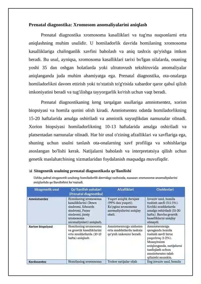 Sitogenetik usulni qayerlarda qo'llashimiz mumkin 4