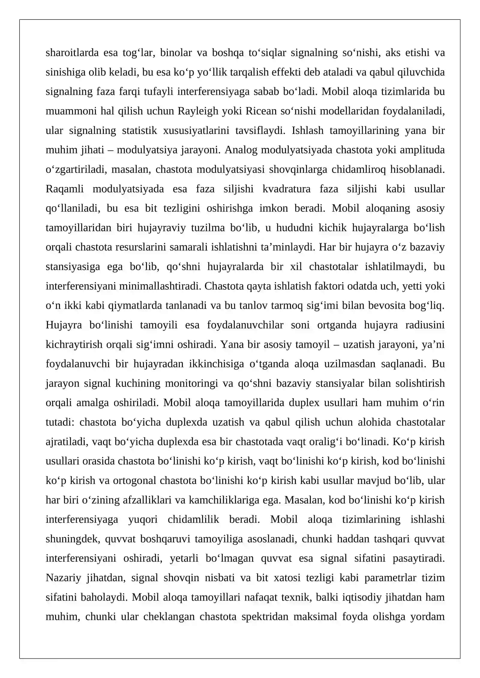 Mobil aloqa texnologiyalari 4