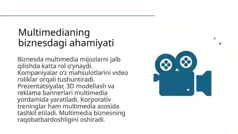 Multimediadan biznesda foydalanish. Multimediadan o‘yinlarda foydalanish 4