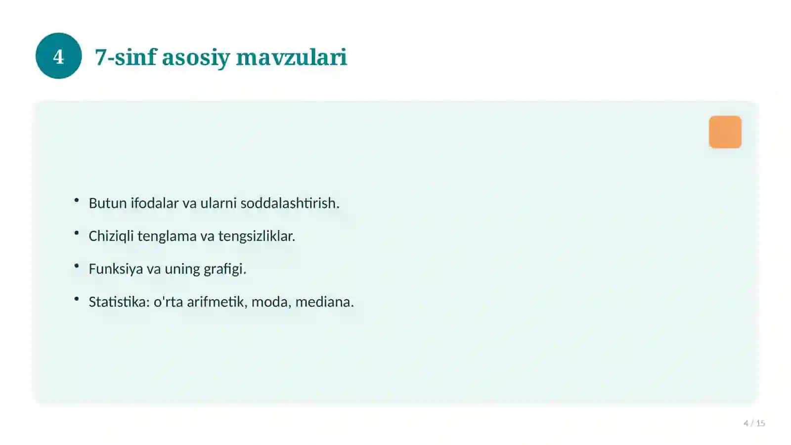7-sinf matematika fanidan loyiha ishi 4