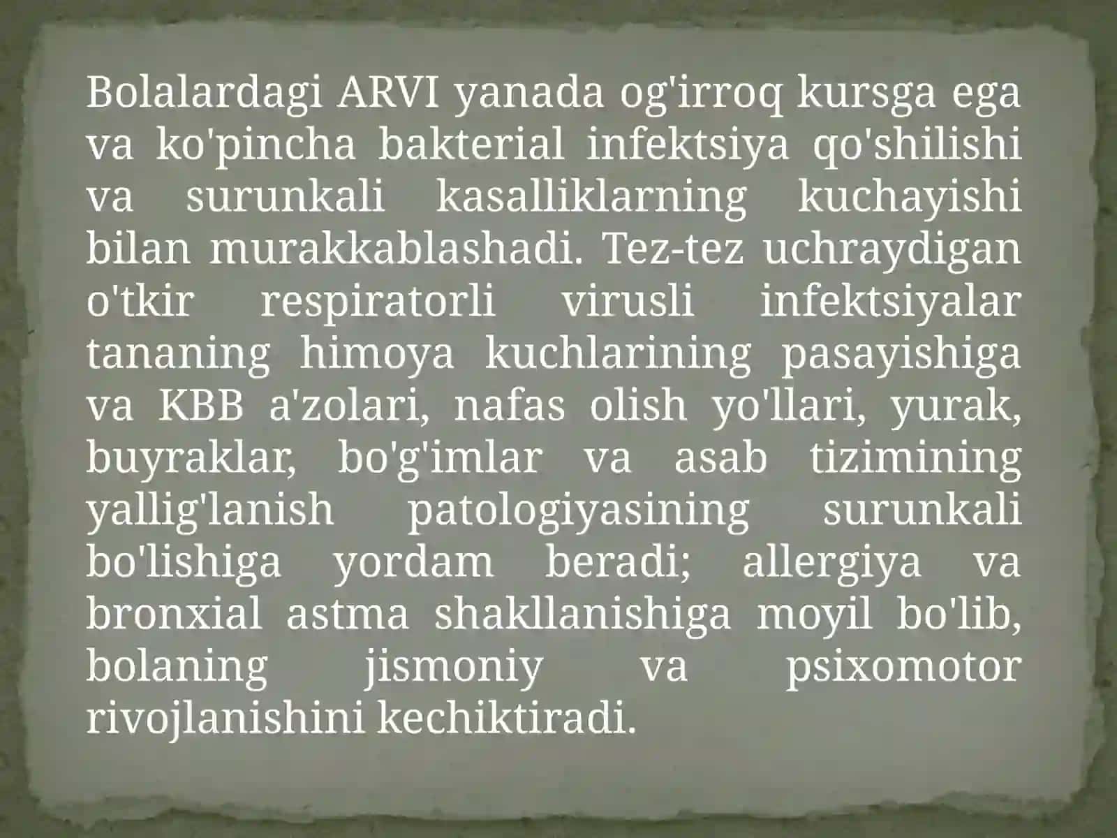 BOLALARDA O'TKIR RESPIRATOR KASALLIKLAR 4