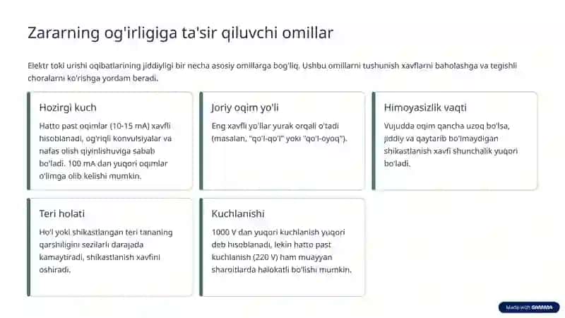 Elektr xavfsizligi bo'yicha ma'ruza 4