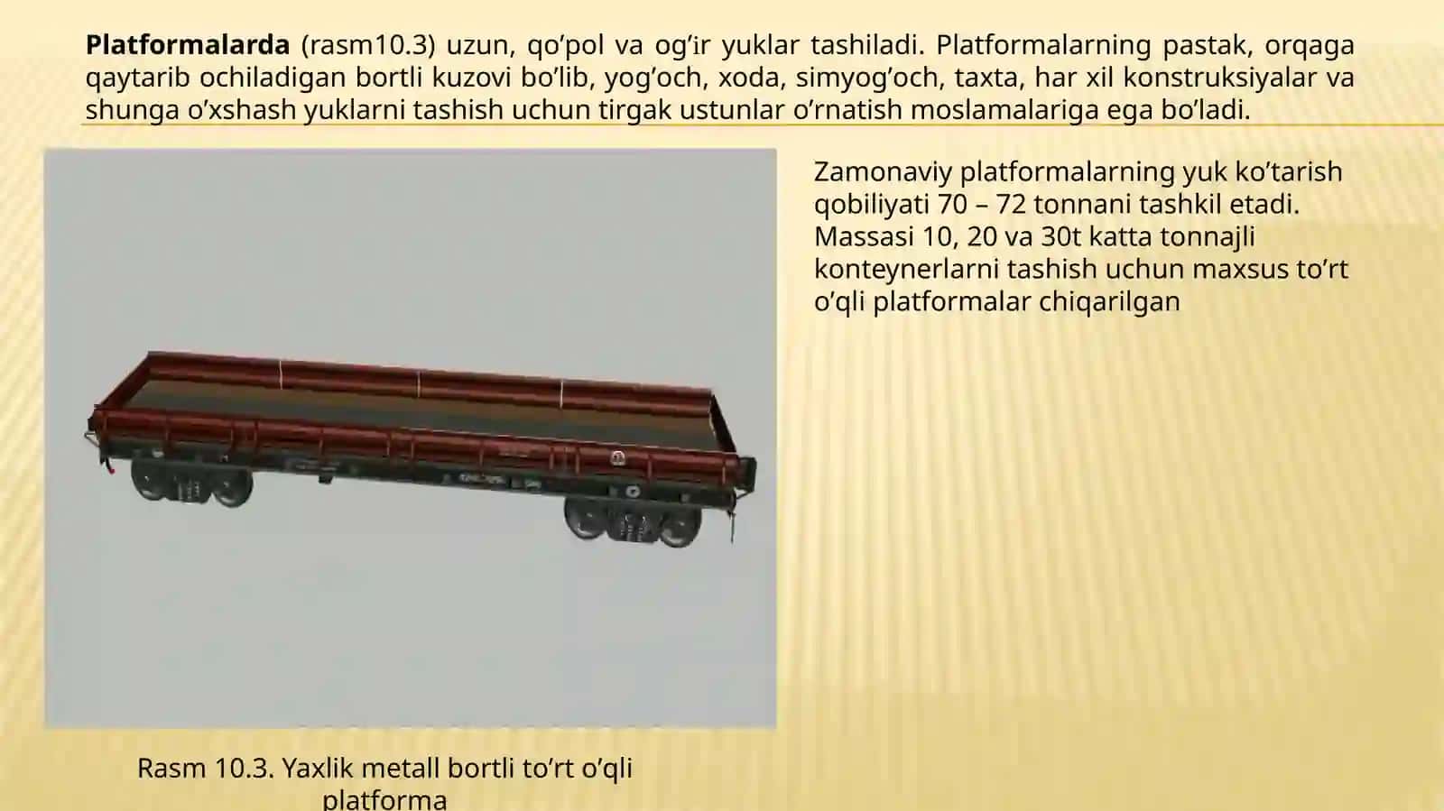 Yukvagonlariparki va qo’llanilishi 4