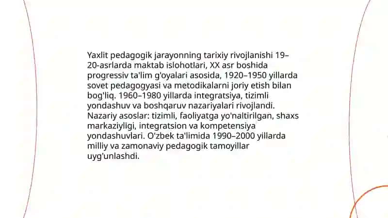 Yaxlit pedagogik jarayon va uning etaplari 4