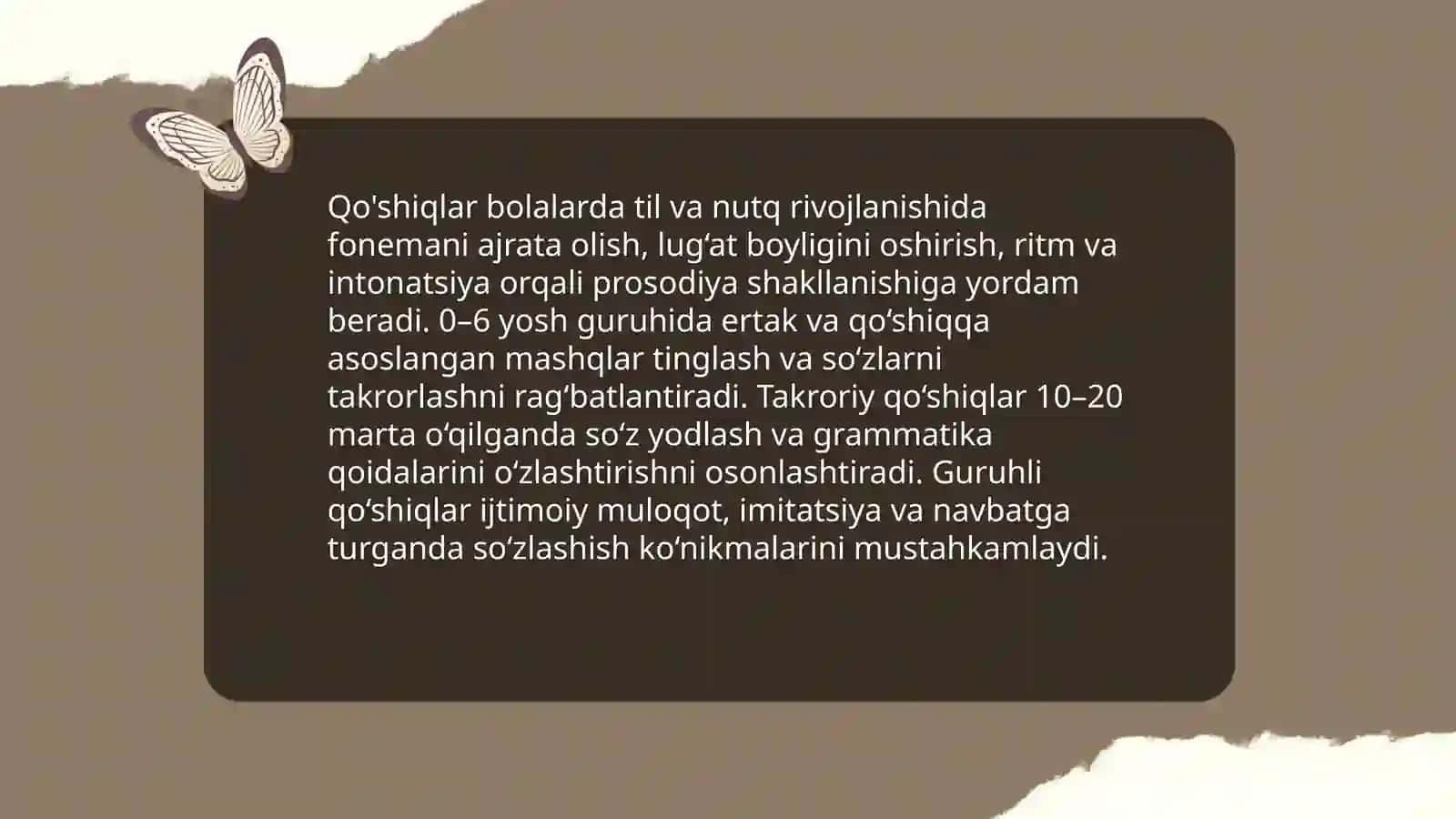Bolalar folklorida qo'shiqlarning ahamiyati 4