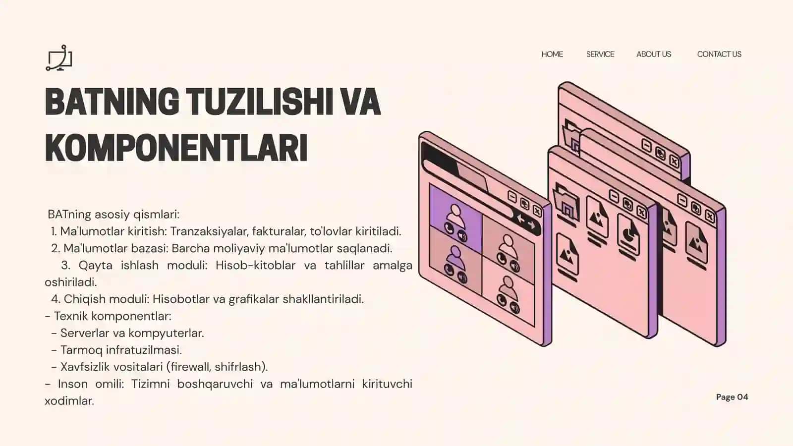 BUXGALTERIYA AXBOROT TIZIMLARINING UMUMIY TAVSIFI 4