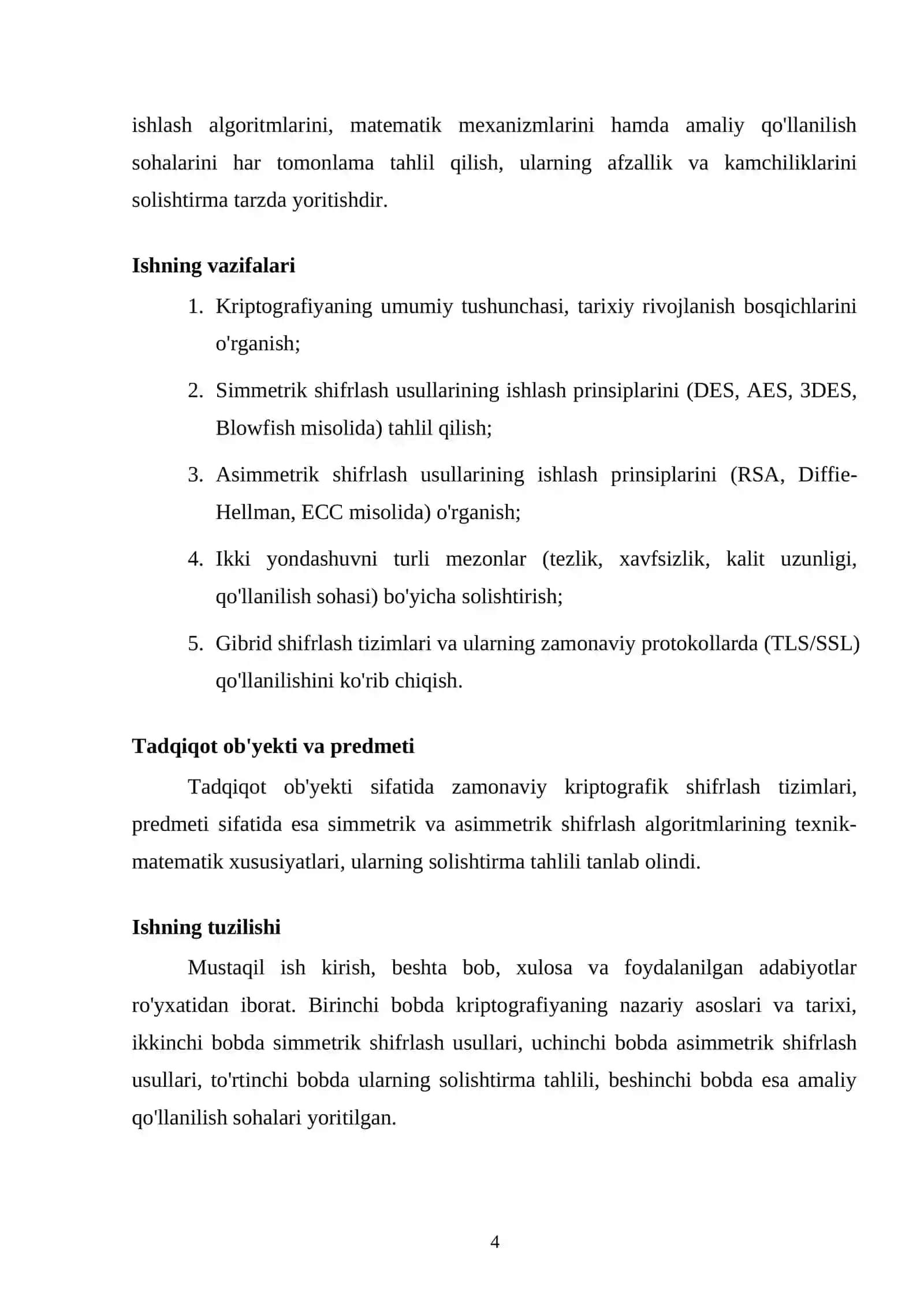 Kriptografiya usullari: simmetrik va asimmetrik shifrlash 4