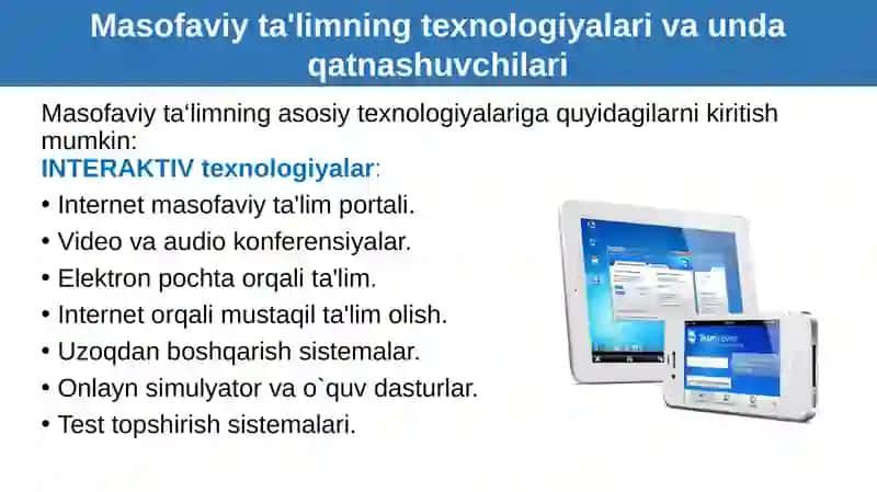 2-Masofaviy ta’limning turlari va modellari 4