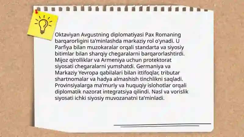 Oktaviyan avgust diplomatiyasi 4