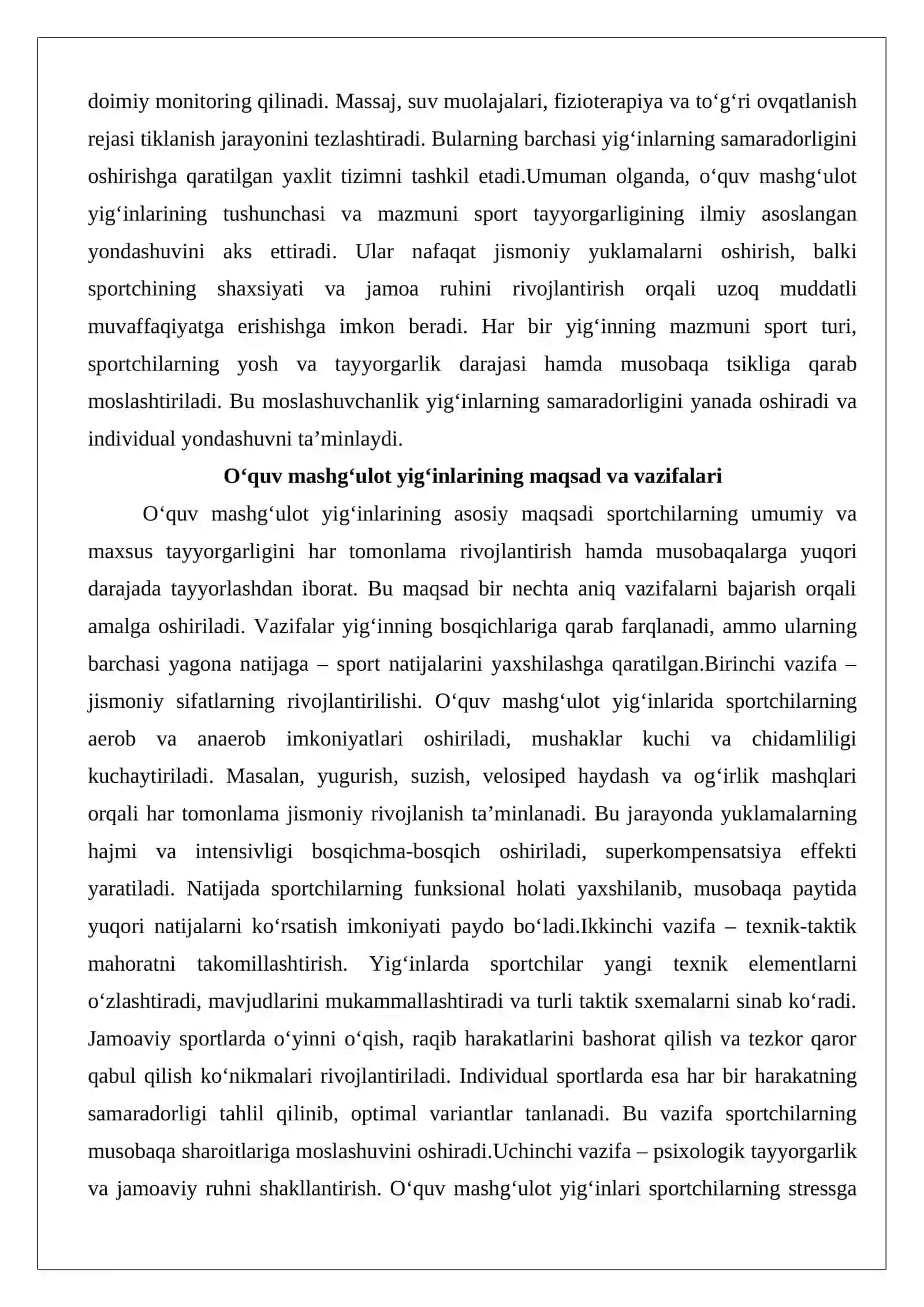 O‘quv mashg‘ulot yig‘inlari o‘tkazish zarurligi 4
