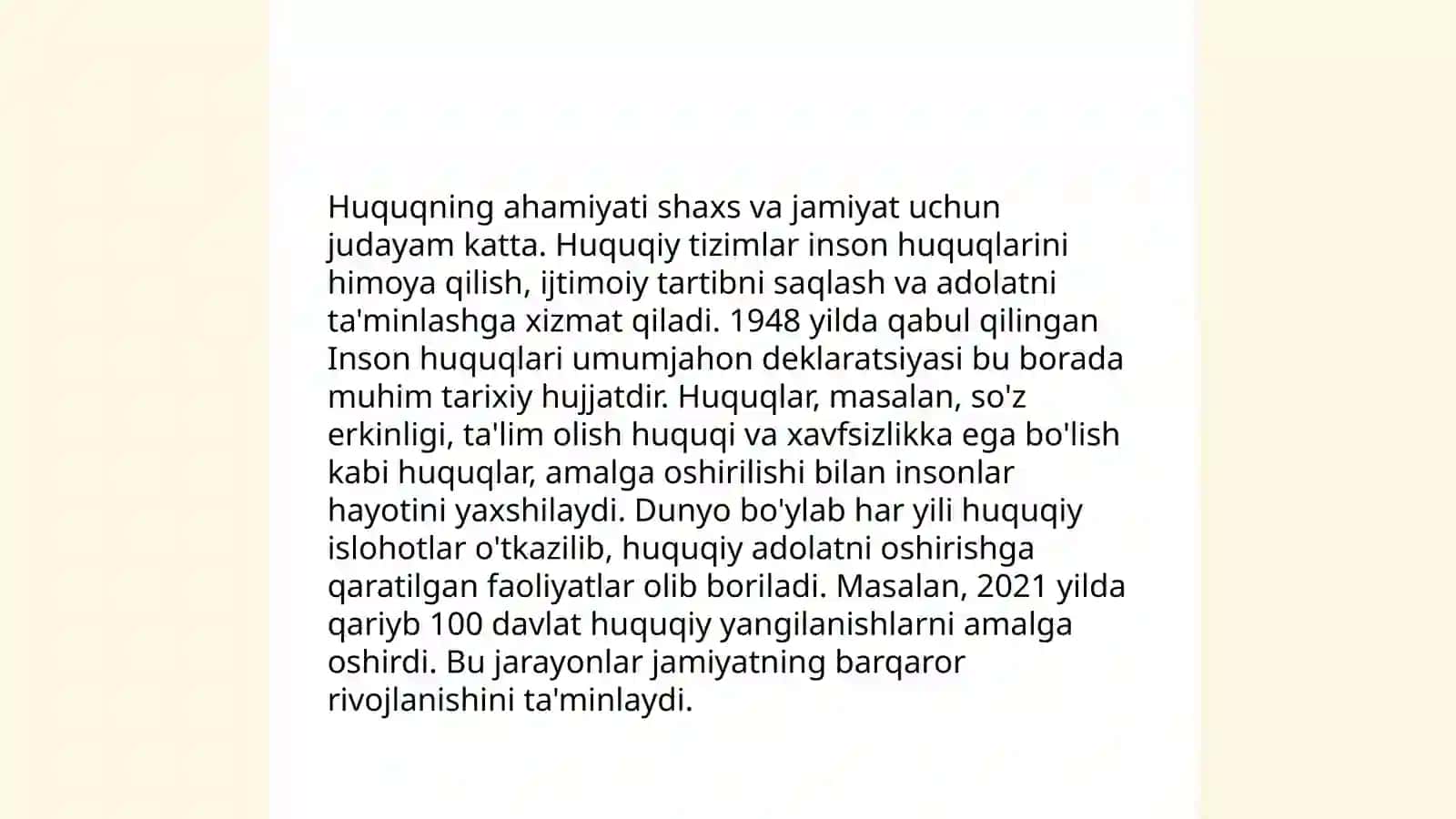 Huquqning asosiy belgilari 4