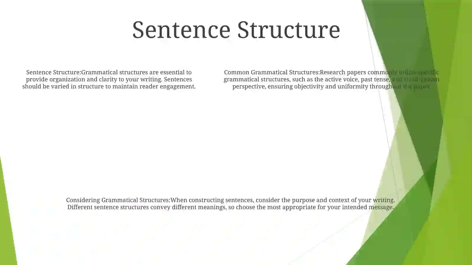 Considering Common Grammatical Structures In A Research Paper 4