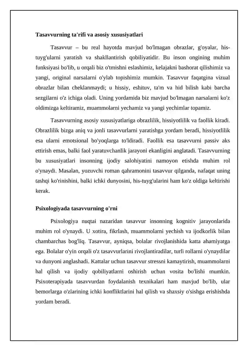 Xayol xaqida tushuncha 4