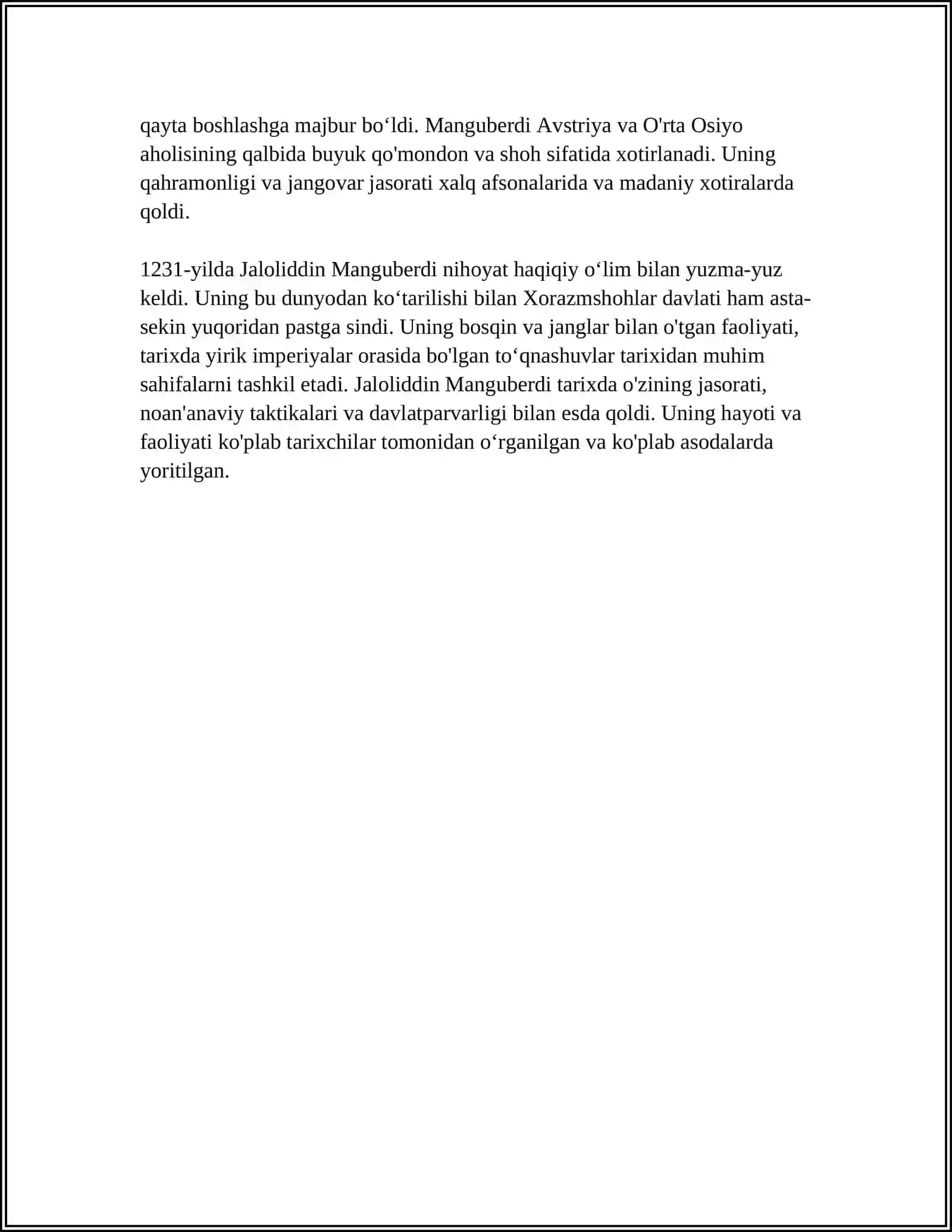 JALOLIDDIN MANGUBERDI-VATAN HIMOYACHISI 4