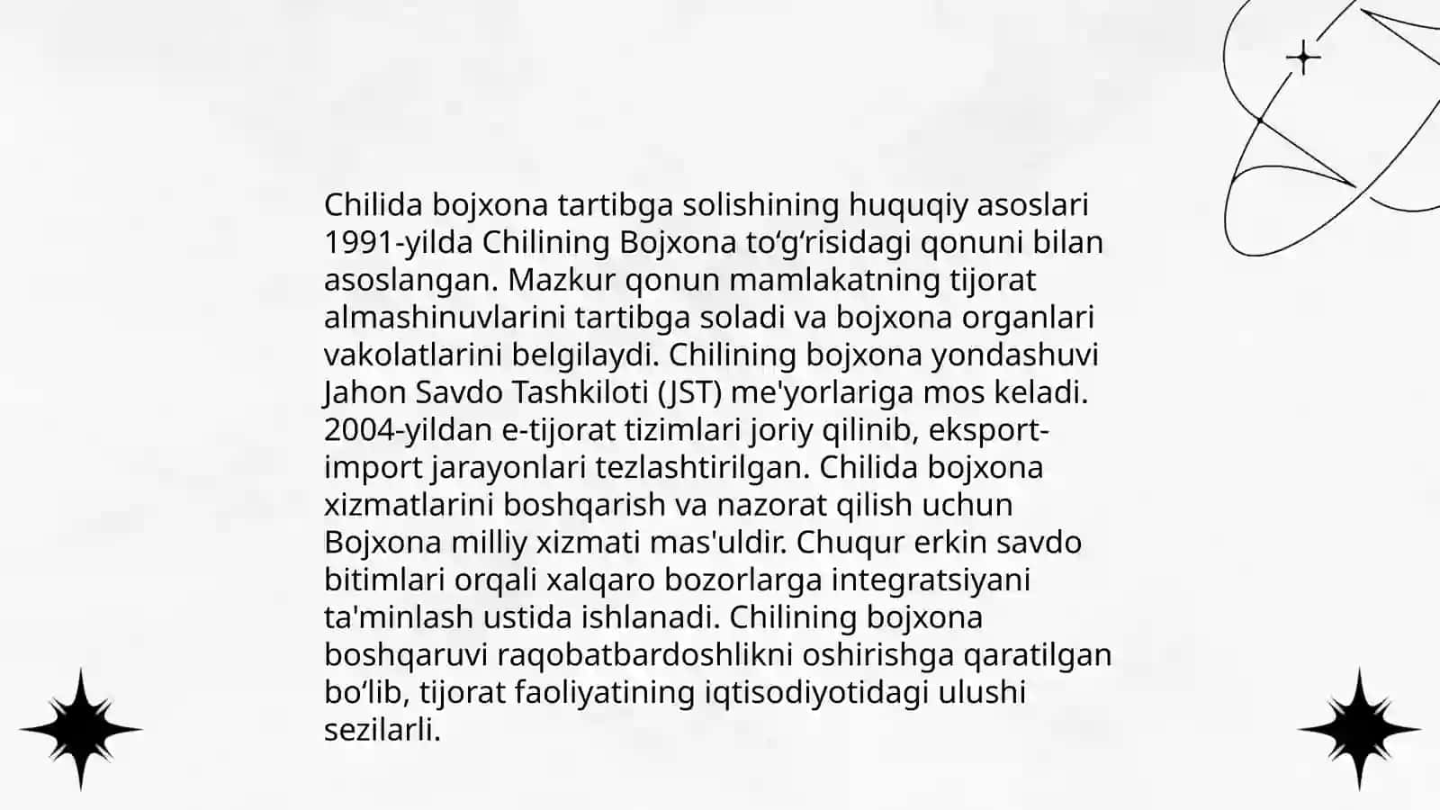 CHile bojxona siyosati 4