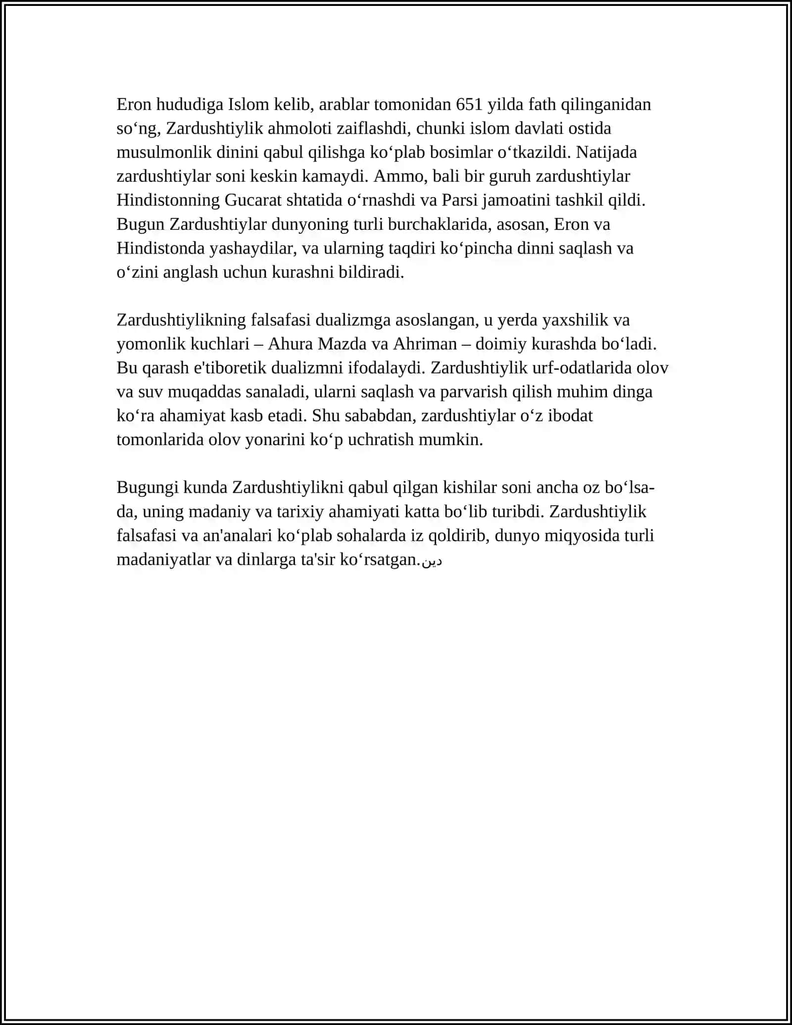 ZARDUSHTIYLIK DINNI 4
