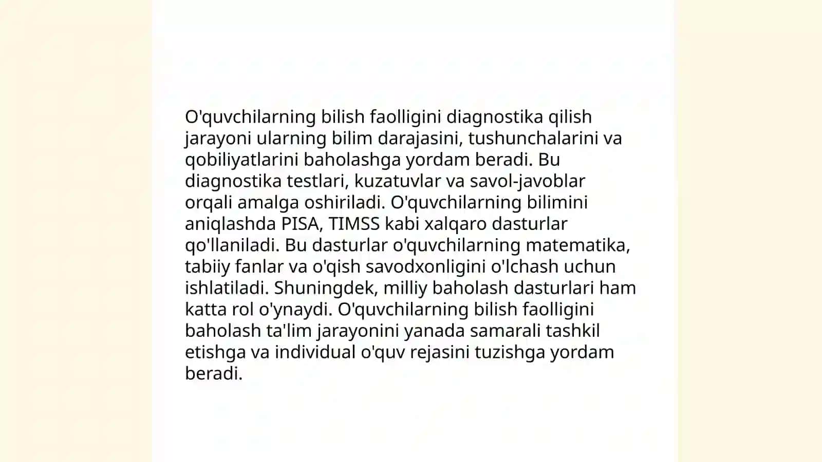Pedagogik diagnostika tushunchasi 4
