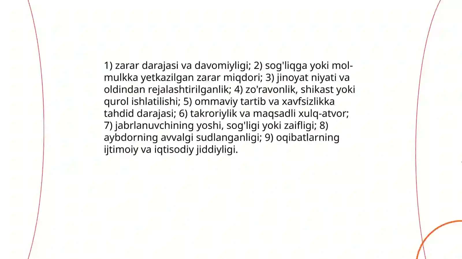 Mayda bezorilik O‘zbekiston Respublikasi qonunchiligida 4