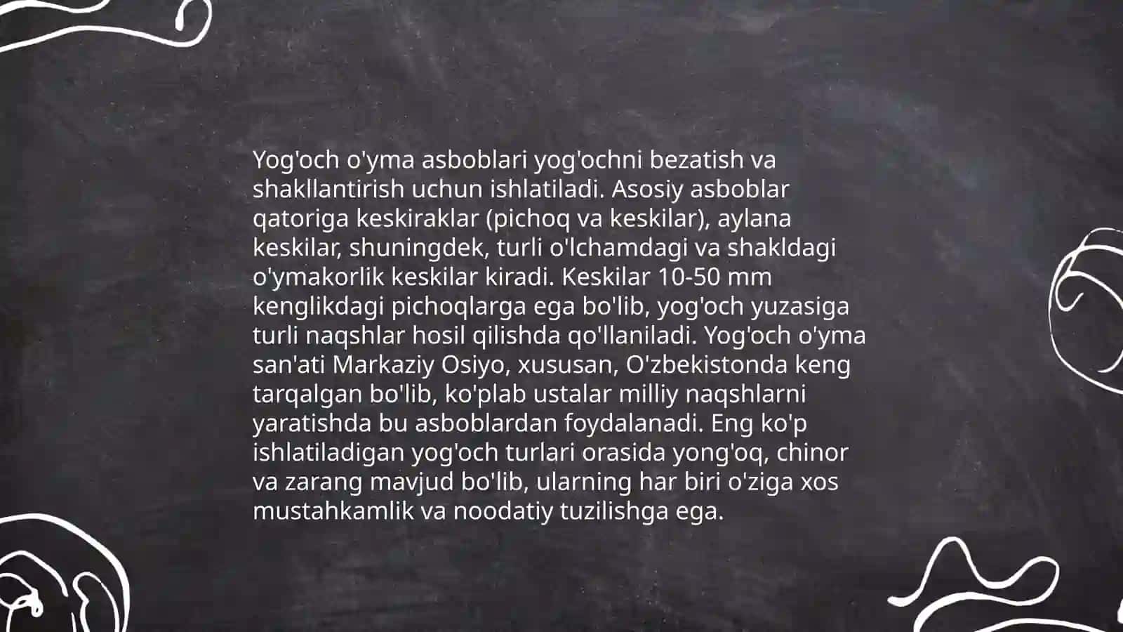 Listli materiallarni oʻyib olish va oʻyish 4