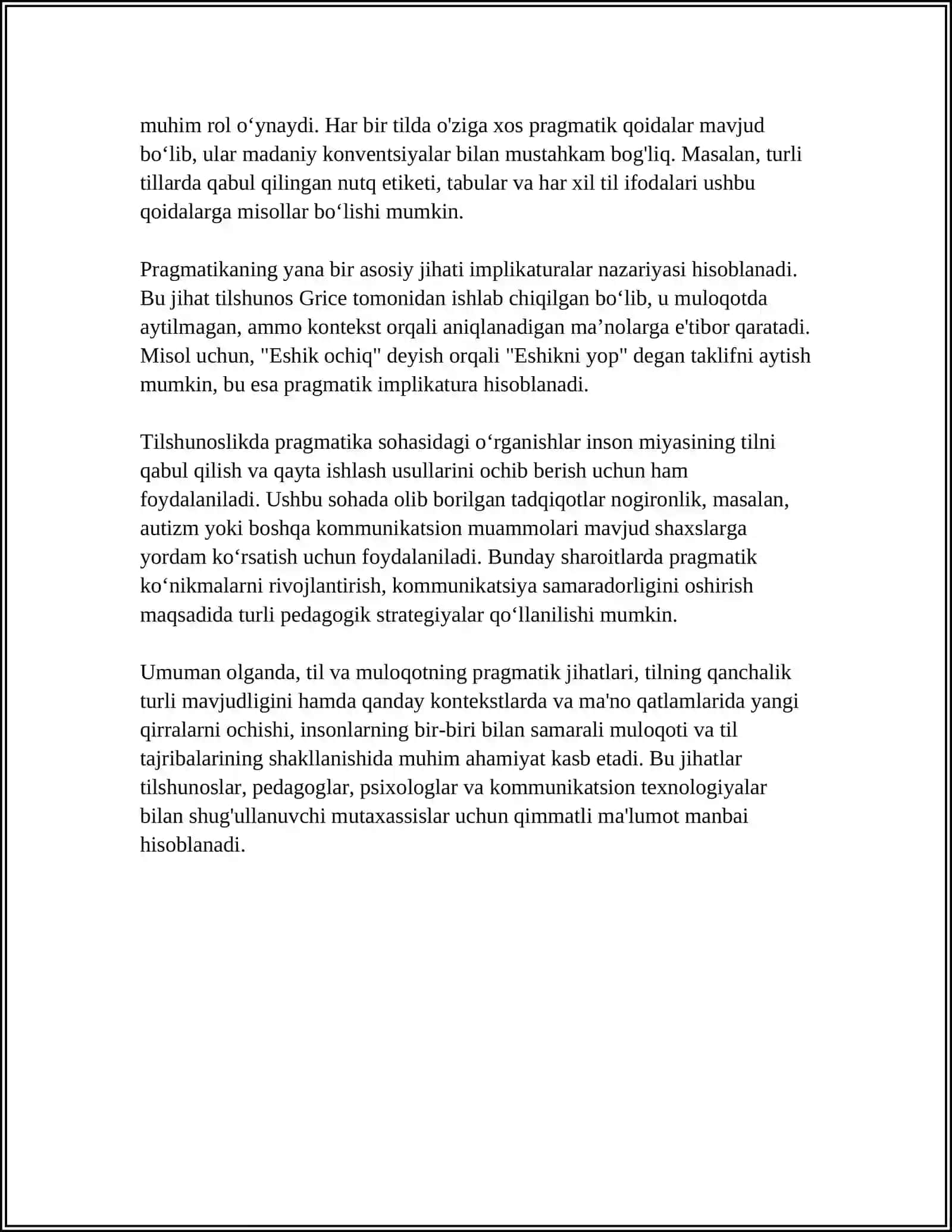 LINGVOPRAGMATIKA VA PARALINGVISTIKA 4