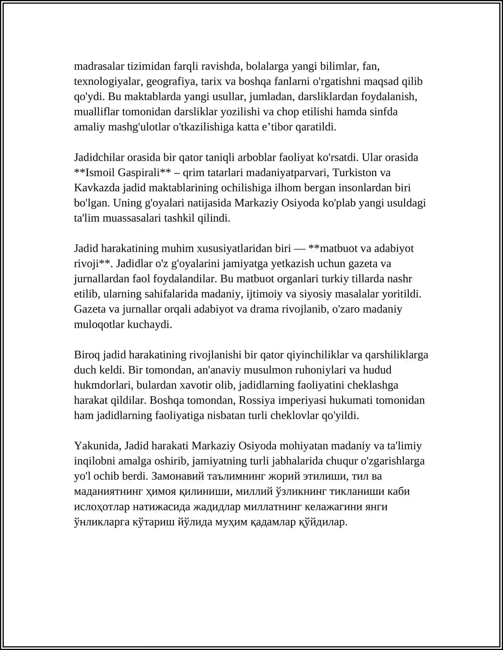 Jadid ma'rifatparvarlik harakati 4