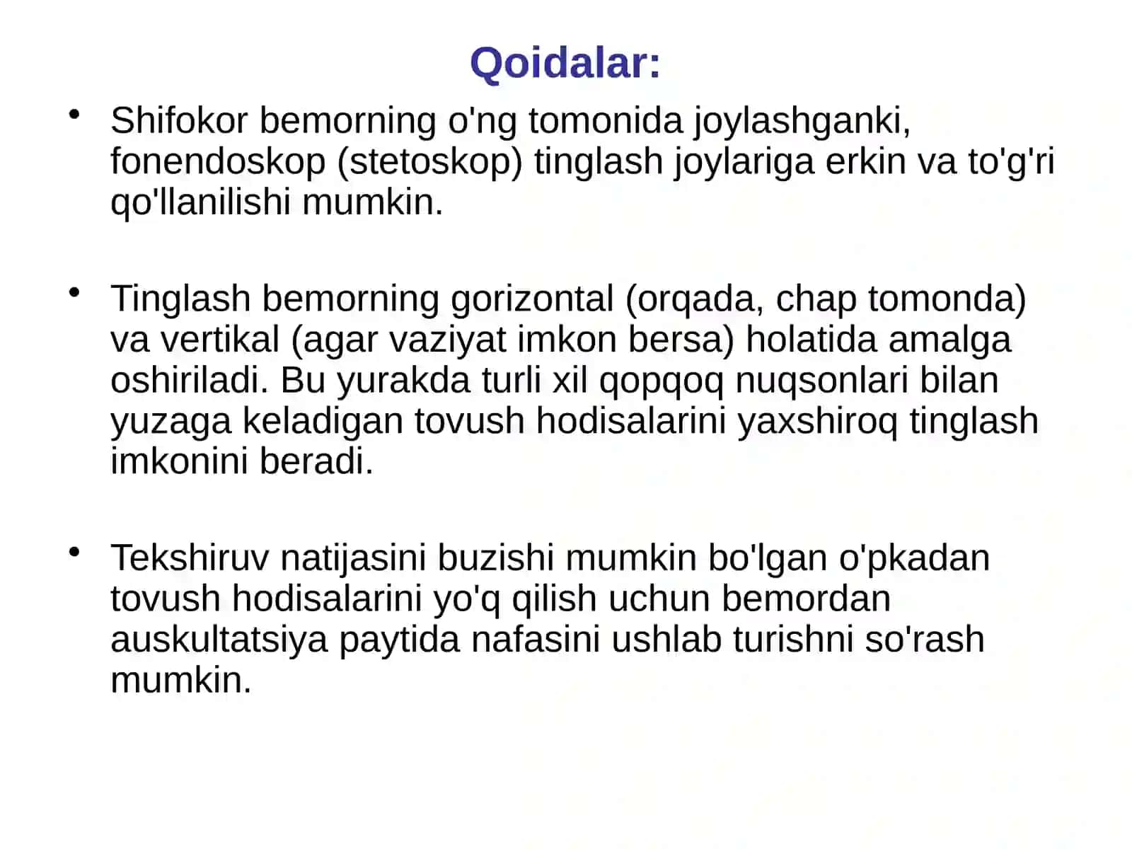 Yurak auskultatsiyasi 4