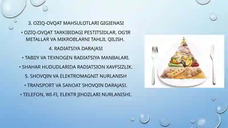 Shahar muhitiga gigiyenik ta’rif. Gigiyena . 4