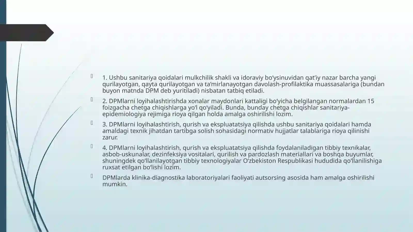 Tibbiyot muassasalarida oshxonalarni loyihalash 4