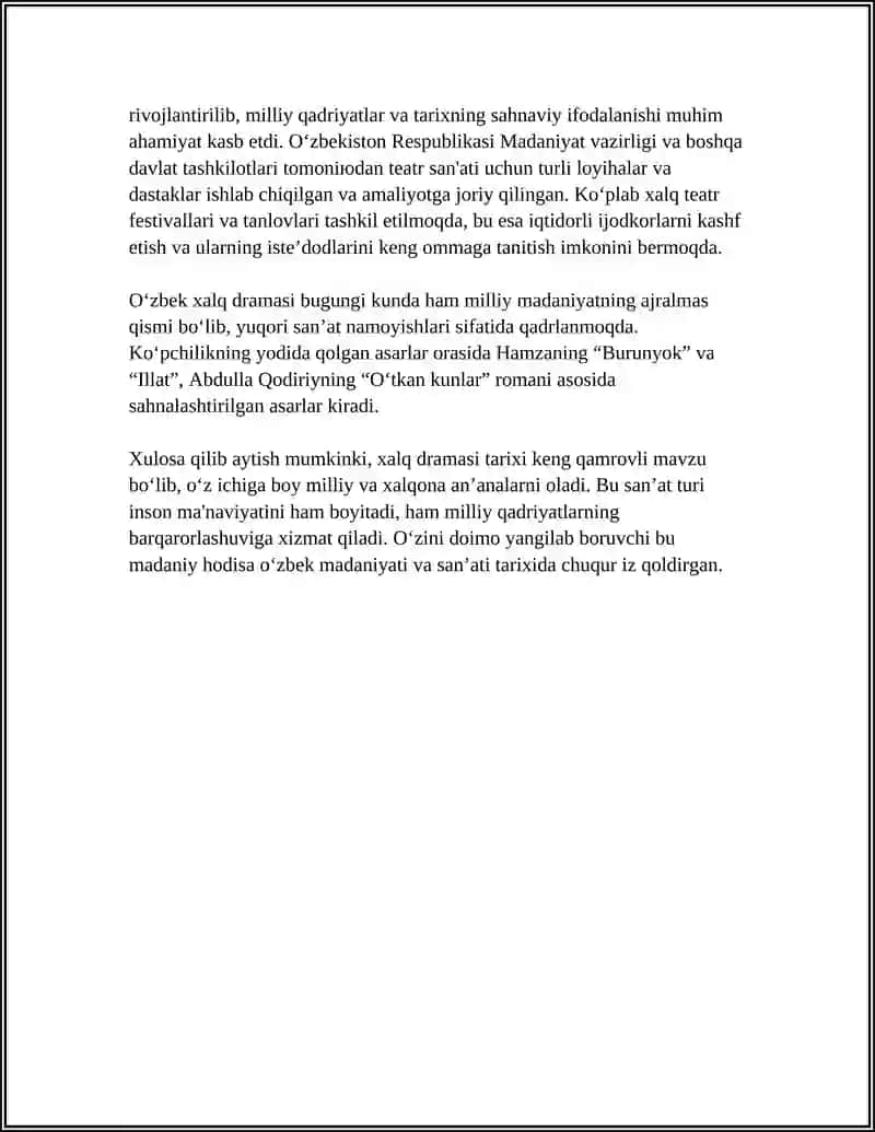 Xalq dramasi haqida ma’lumot 4