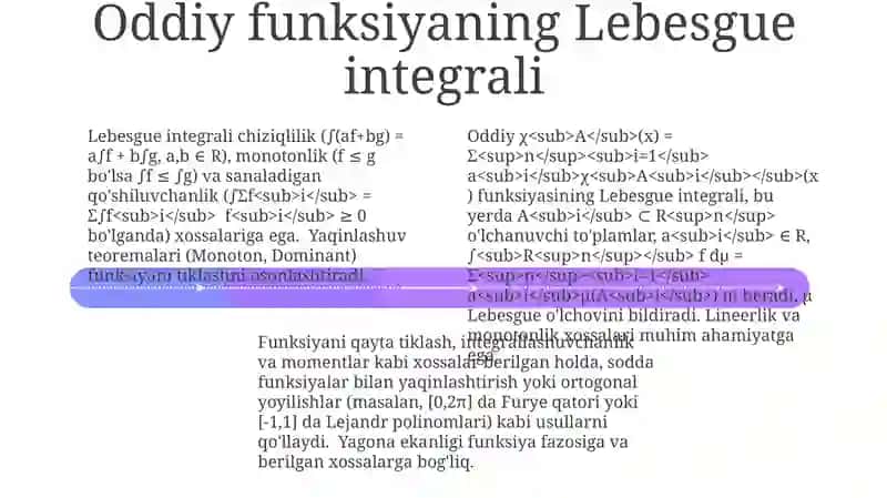 Lebesgue integrali va uning xossalari 4