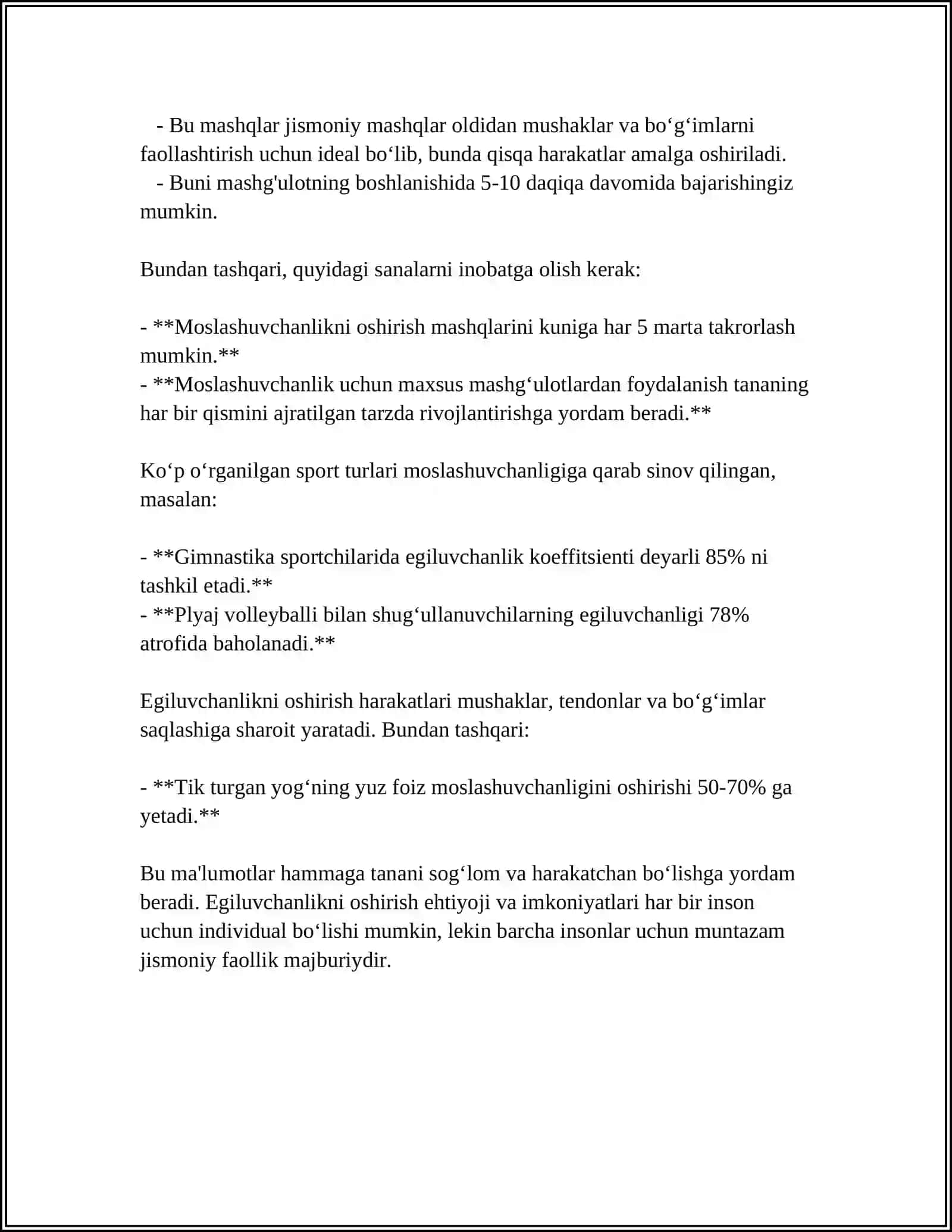 EGILUVCHANLIKNI TARBIYALASH 4