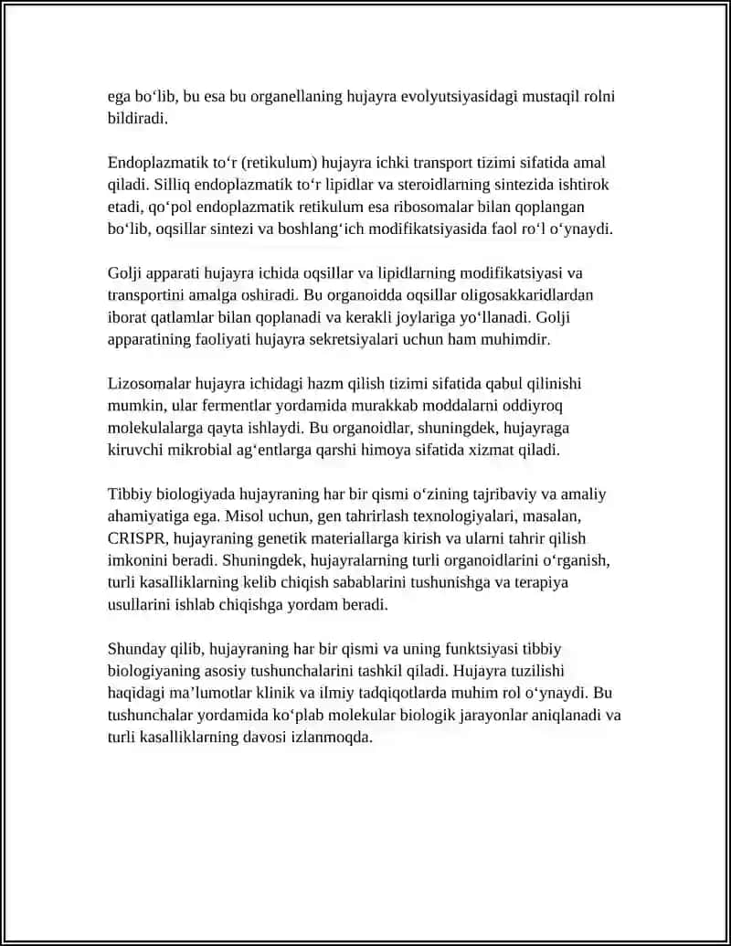 TIBBIY BIOLOGIYA 4
